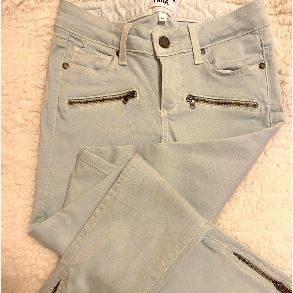 PAIGE Size 24 Like New Light Blue